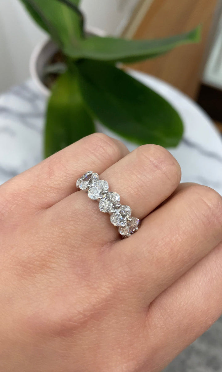 Oval Cut Eternity Band