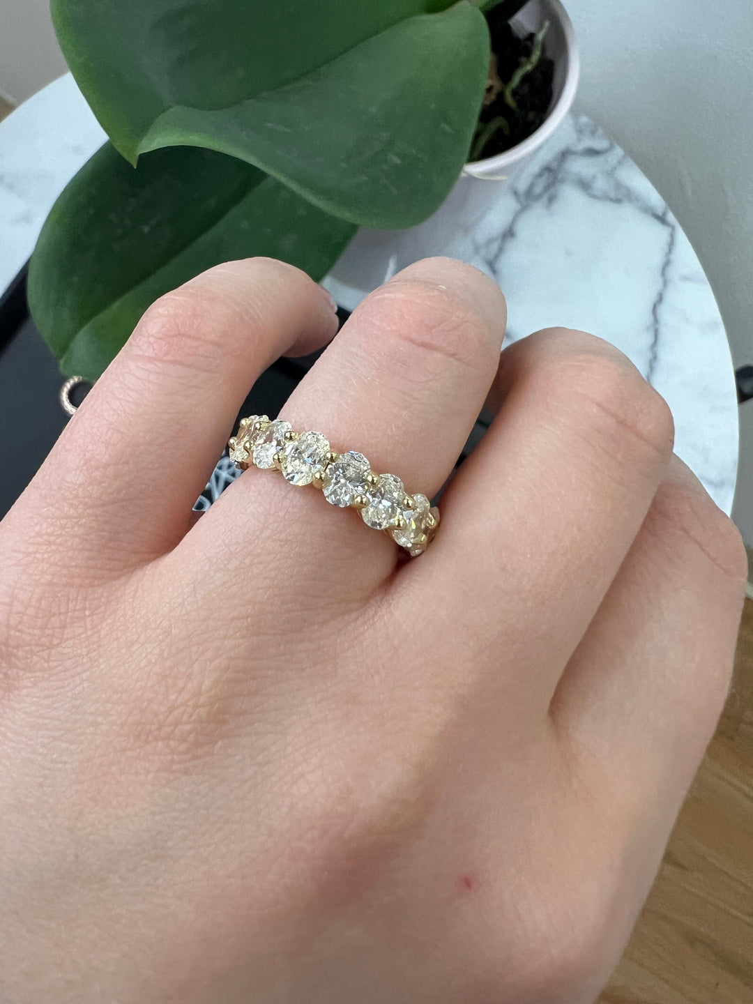 Oval Cut Eternity Band