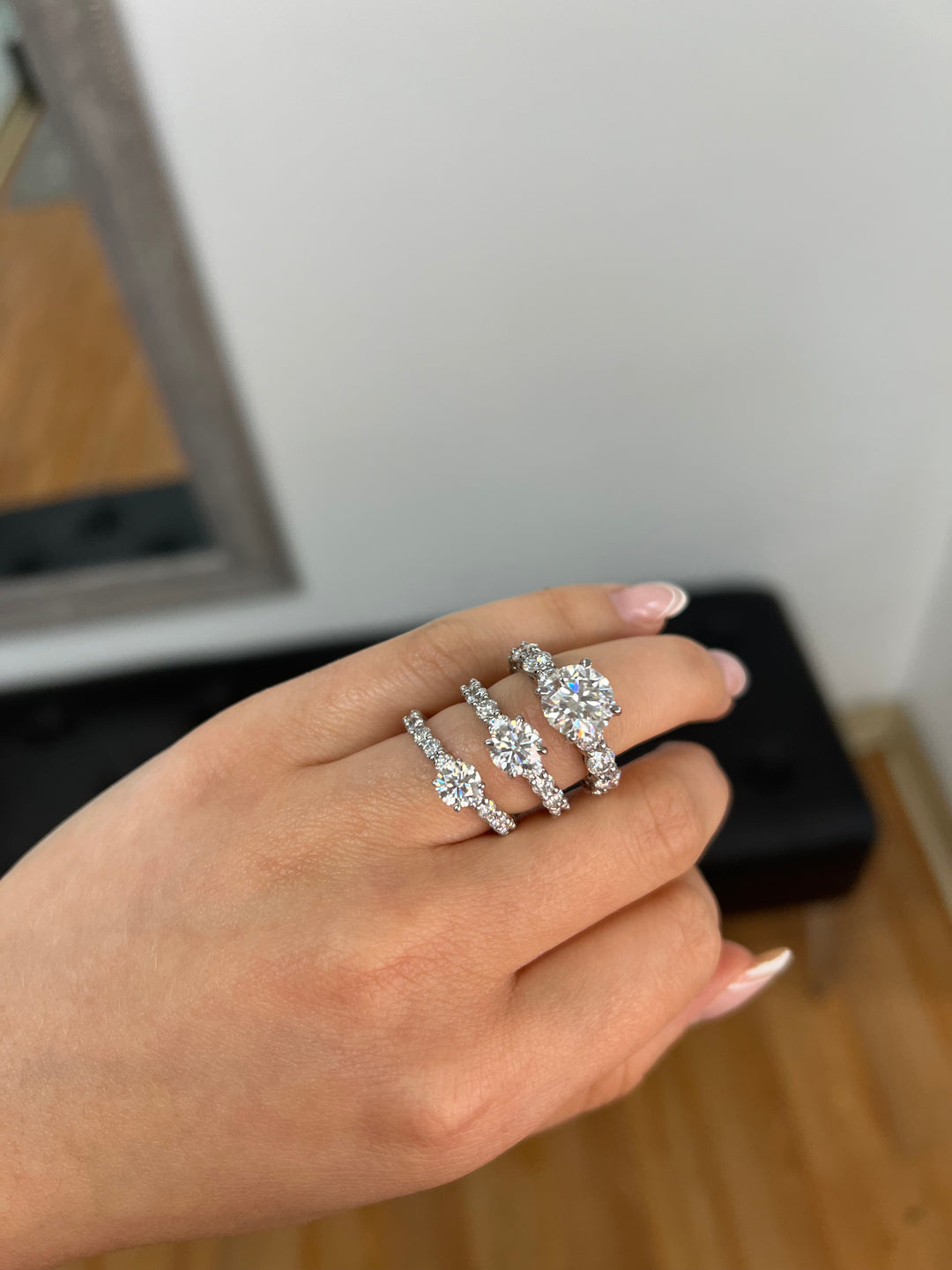 Round Cut Eternity Engagement Ring