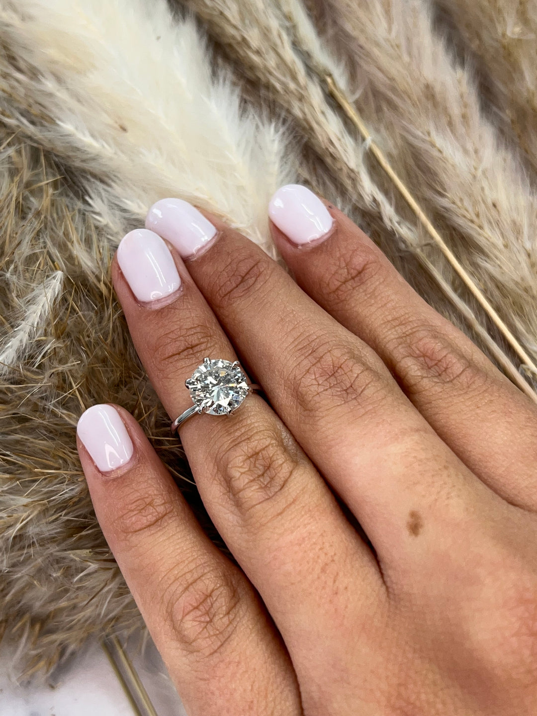 Round Cut Six Prong Solitaire Engagement Ring