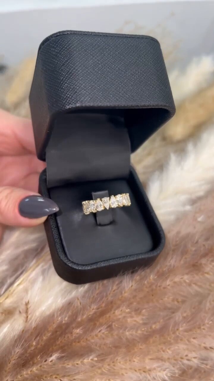 Pear Shape Eternity Band