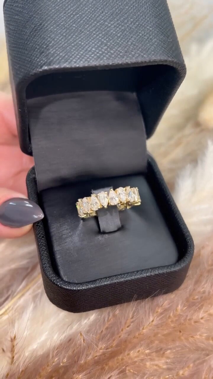 Pear Shape Eternity Band