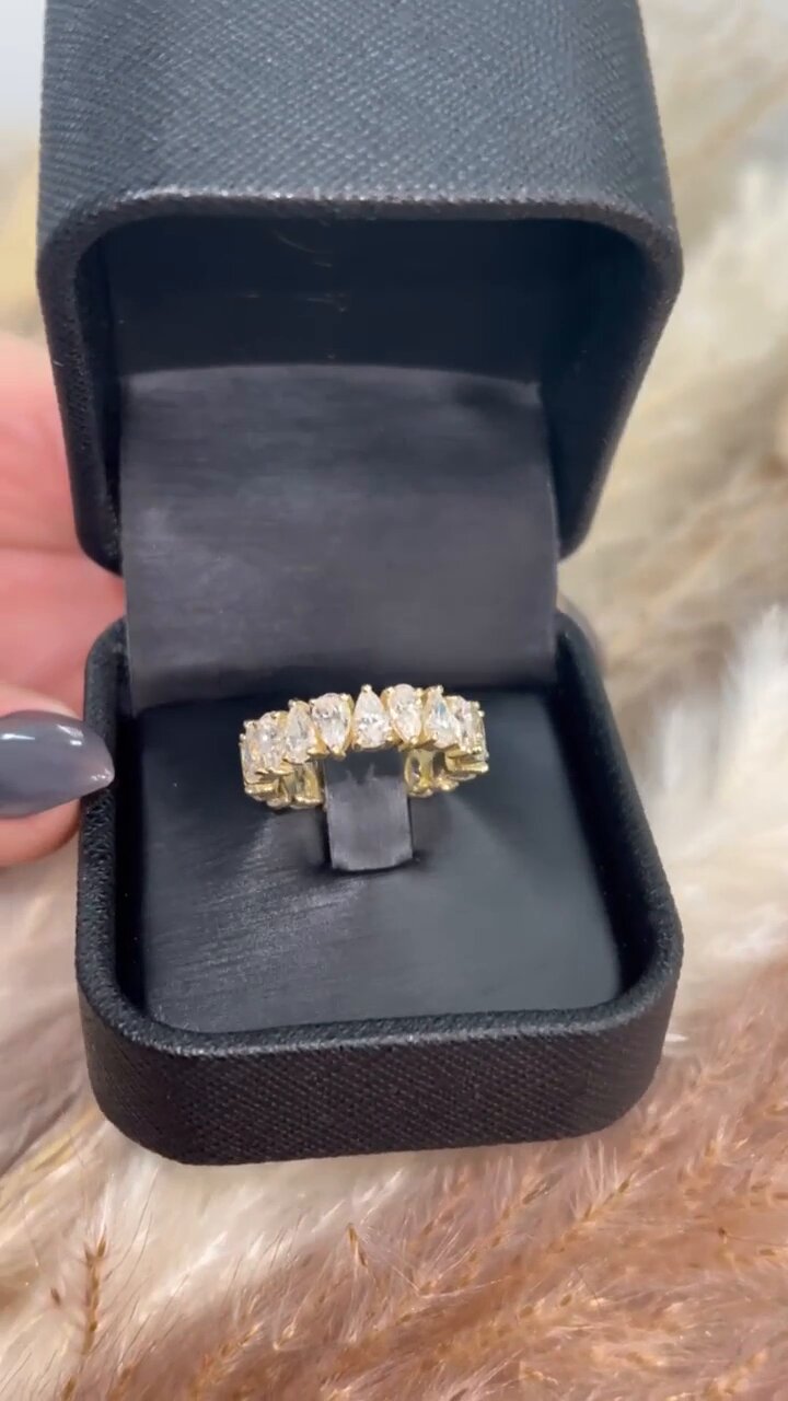 Pear Shape Eternity Band