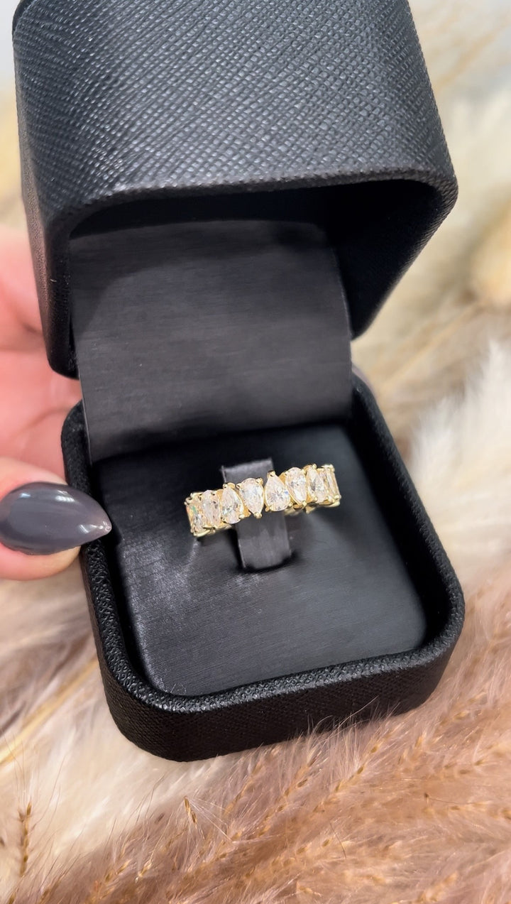 Pear Shape Eternity Band