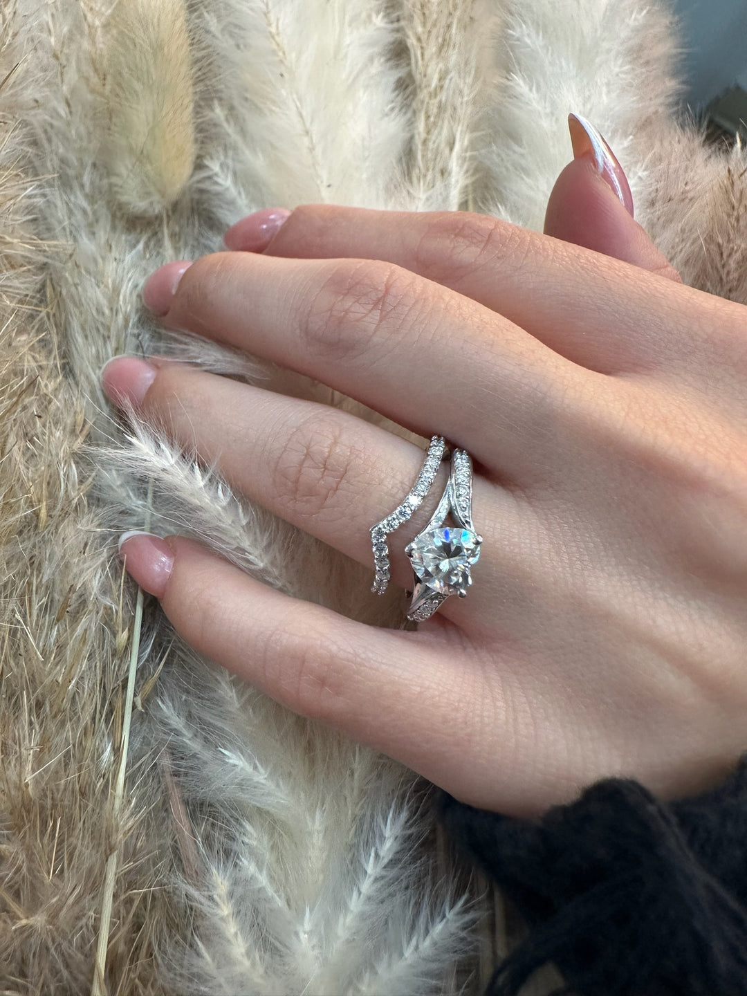 Matching Pave Wedding Band (0.17 CT)