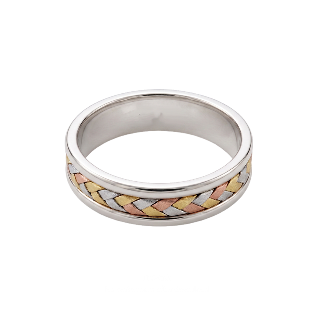 Tri-color Woven Braided Men&