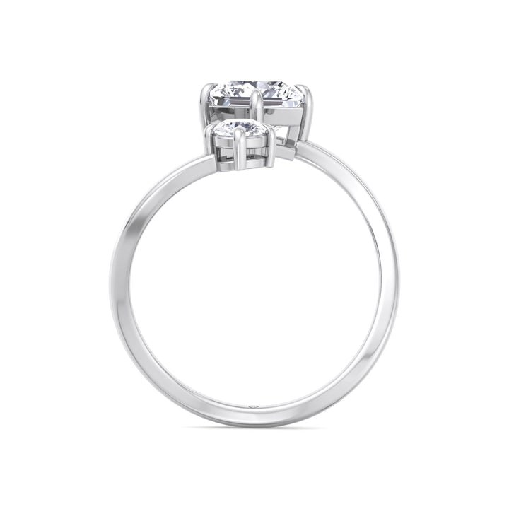Princess &amp; Round Cut Engagement Ring