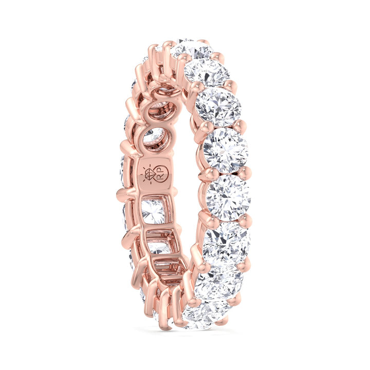Double Shape - Round &amp; Cushion Cut Eternity Band
