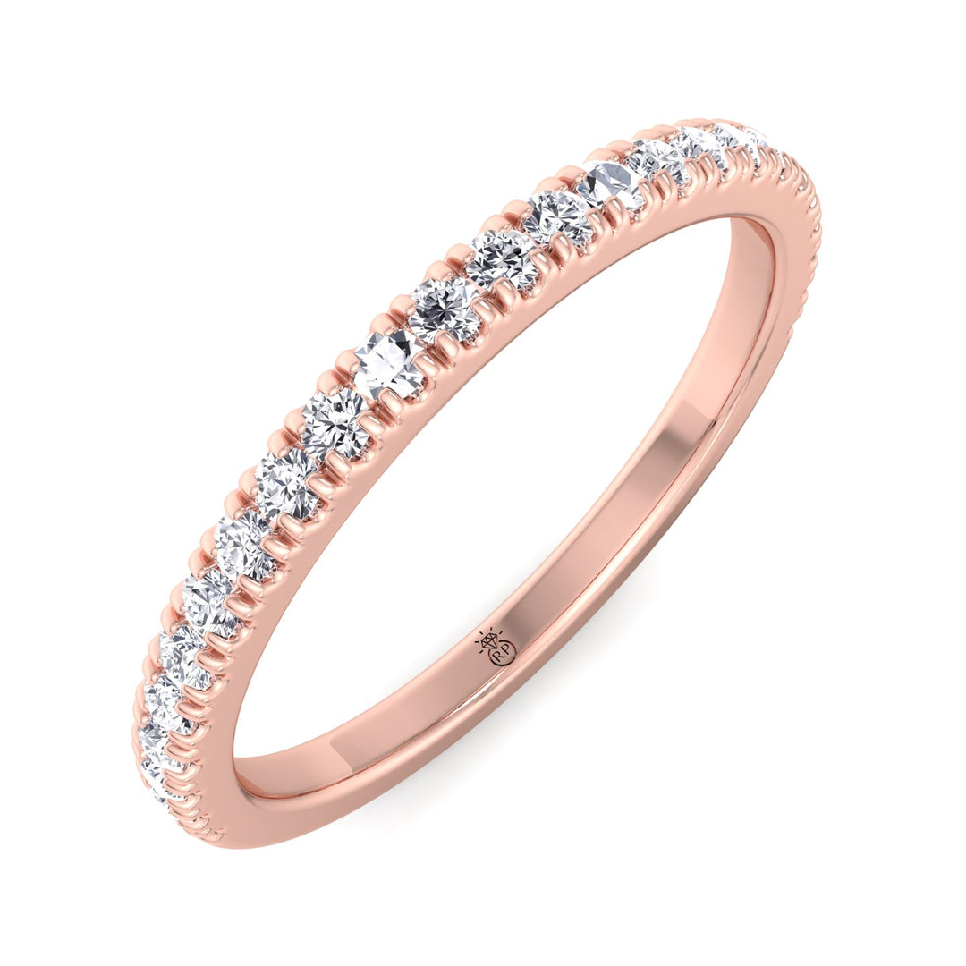 Matching Pave Wedding Band (0.16 CT)