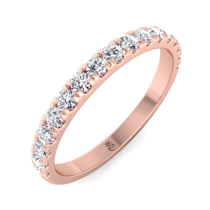 Matching Pave Wedding Band (0.47 CT)