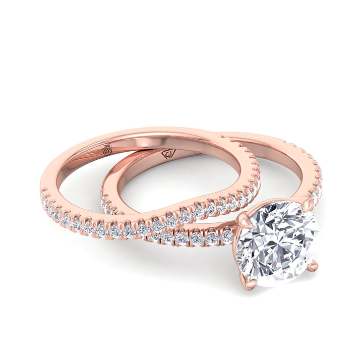 Matching Pave Wedding Band (0.22 CT)