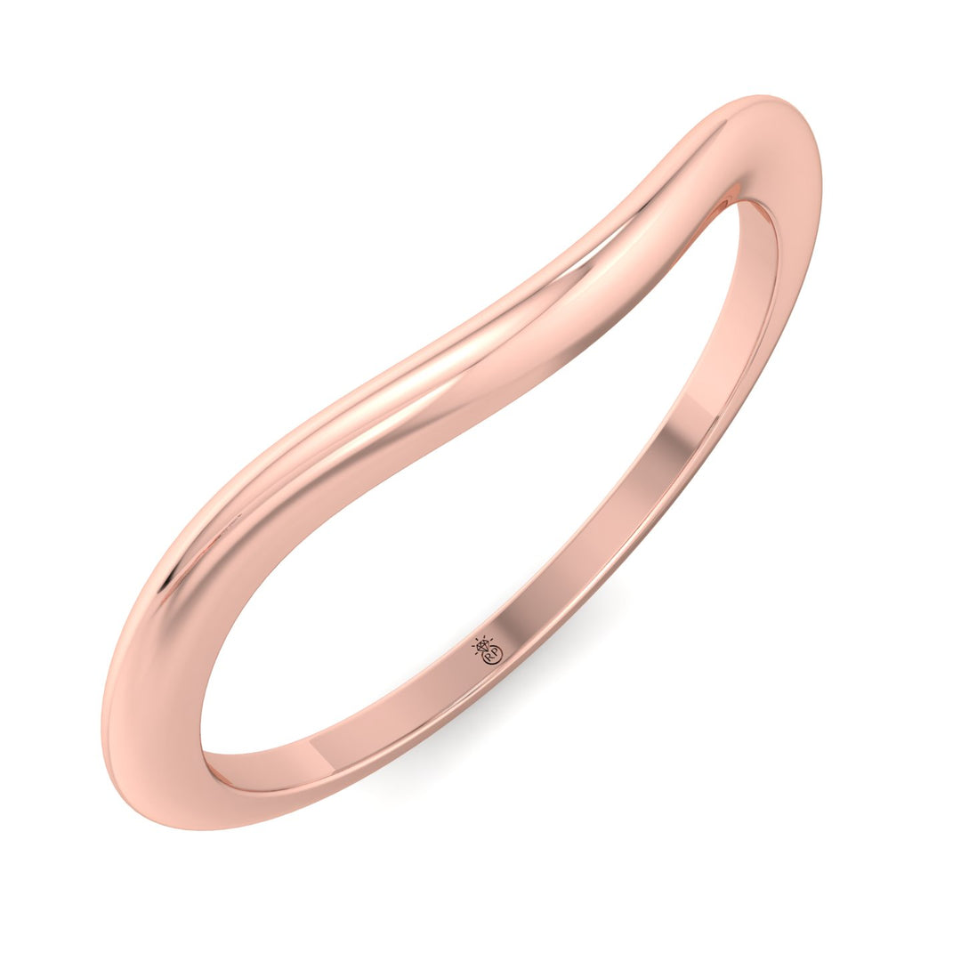 3mm Plain Wedding Band with Curve