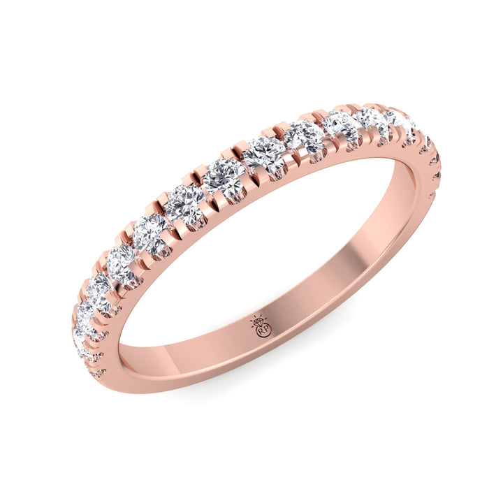 Matching Pave Wedding Band (0.19 CT)