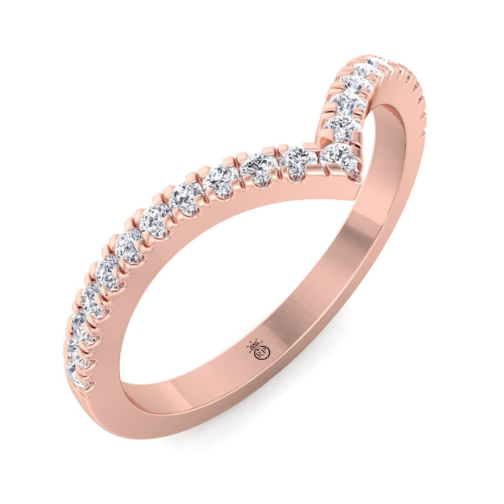 Matching Pave Wedding Band (0.17 CT)