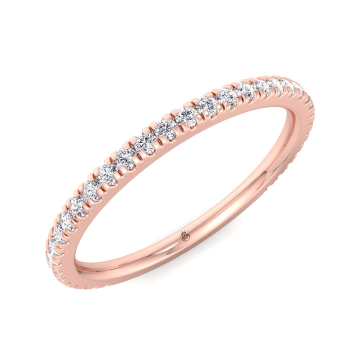 Matching Pave Wedding Band (0.34 CT)