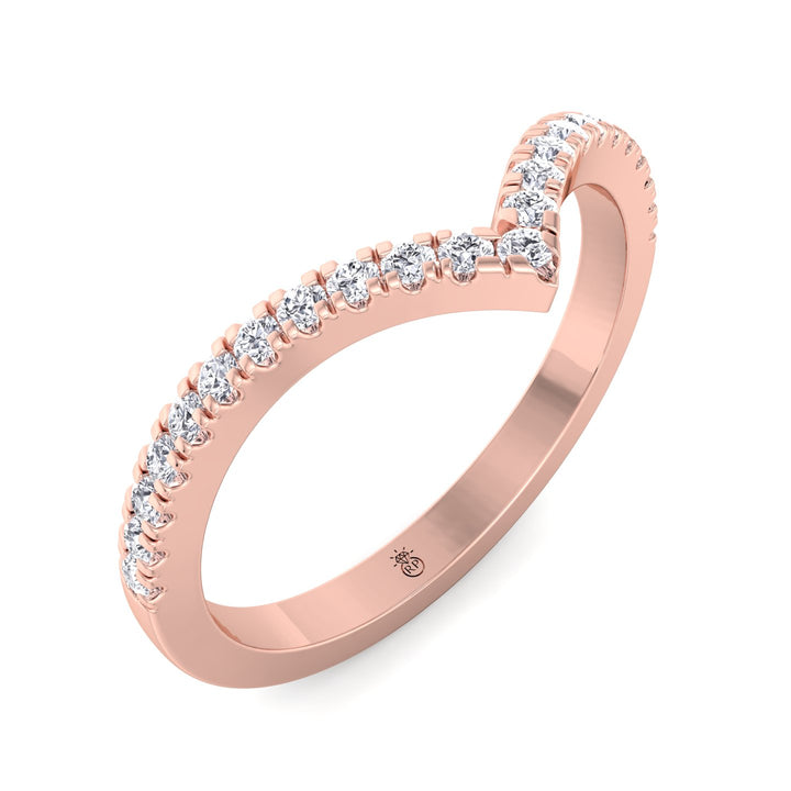 Curved Wedding Band (0.21 CT)