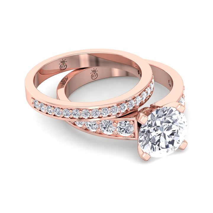 Channel Set Wedding Band (0.08 CT)