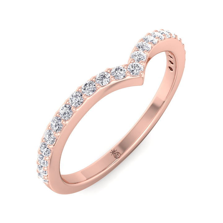 Matching Pave Wedding Band (0.17 CT)