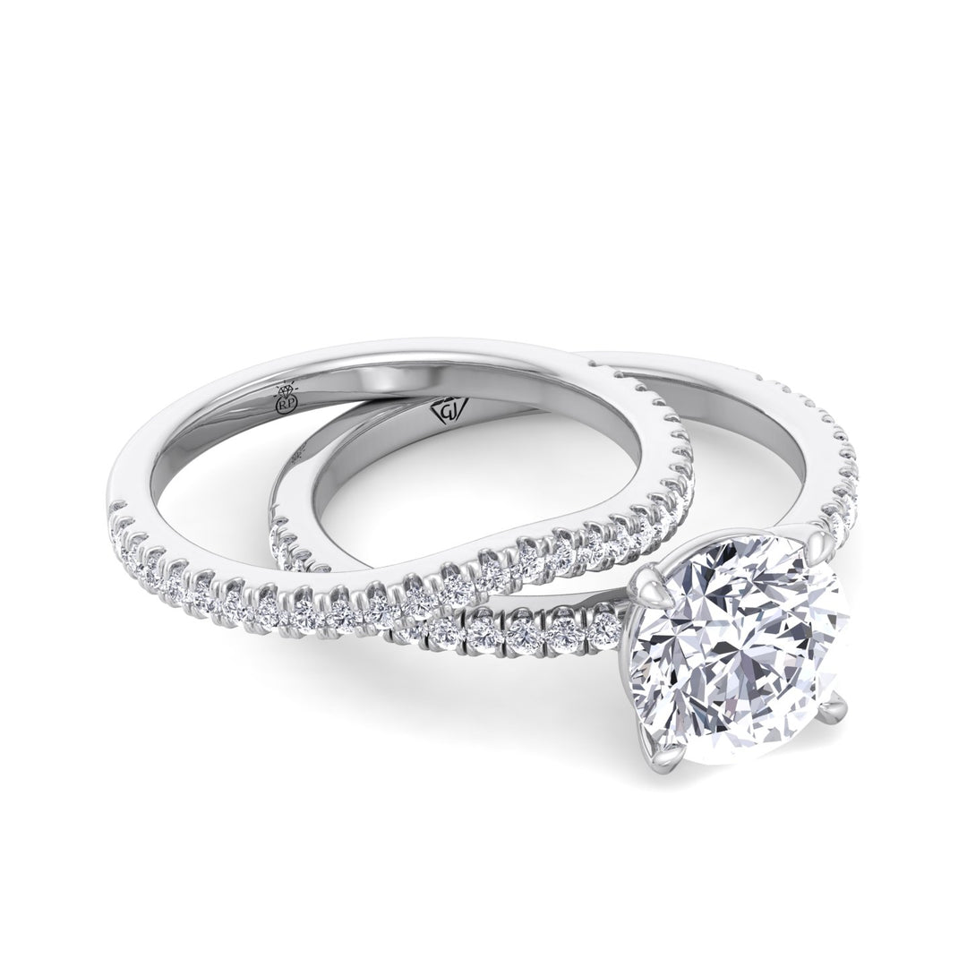 Matching Pave Wedding Band (0.22 CT)