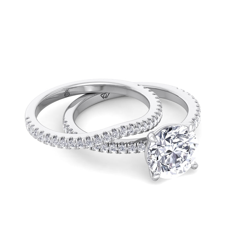 Matching Pave Wedding Band (0.22 CT)
