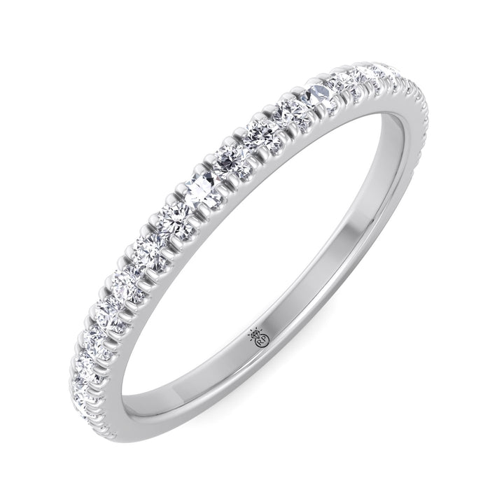 Matching Pave Wedding Band (0.16 CT)