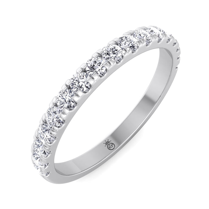 Matching Pave Wedding Band (0.47 CT)