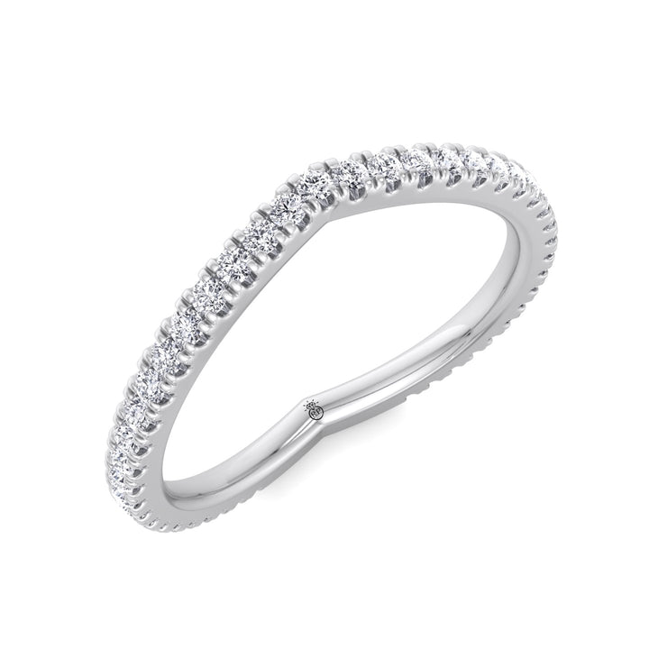 Curved Wedding Band (0.40 CT)