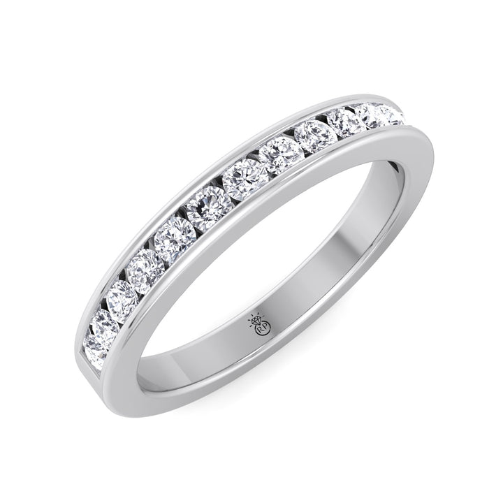 Channel Set Wedding Band (O.65CT)