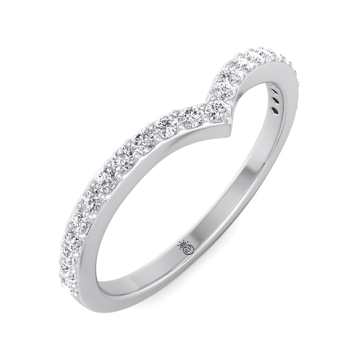 Matching Pave Wedding Band (0.17 CT)