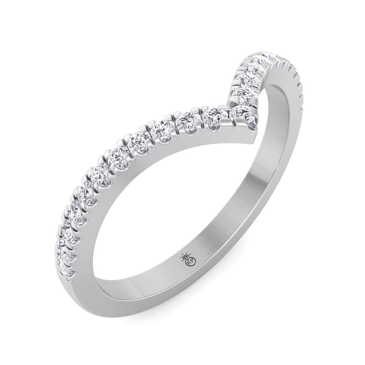 Curved Wedding Band (0.21 CT)