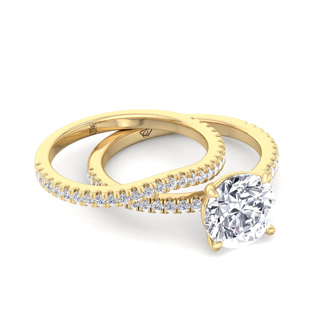 Matching Pave Wedding Band (0.22 CT)