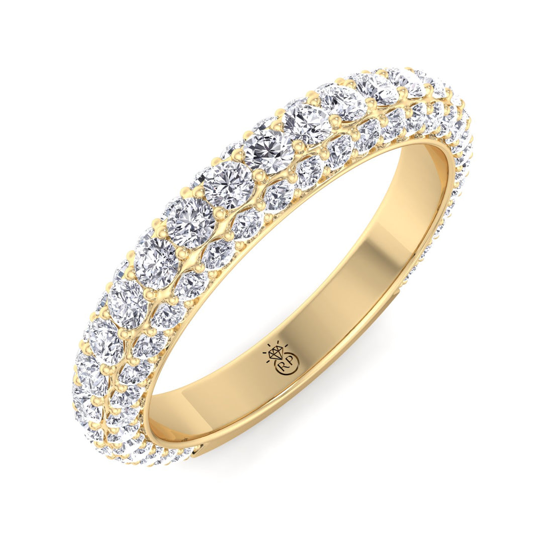 Matching Pave Wedding Band (0.79 CT)
