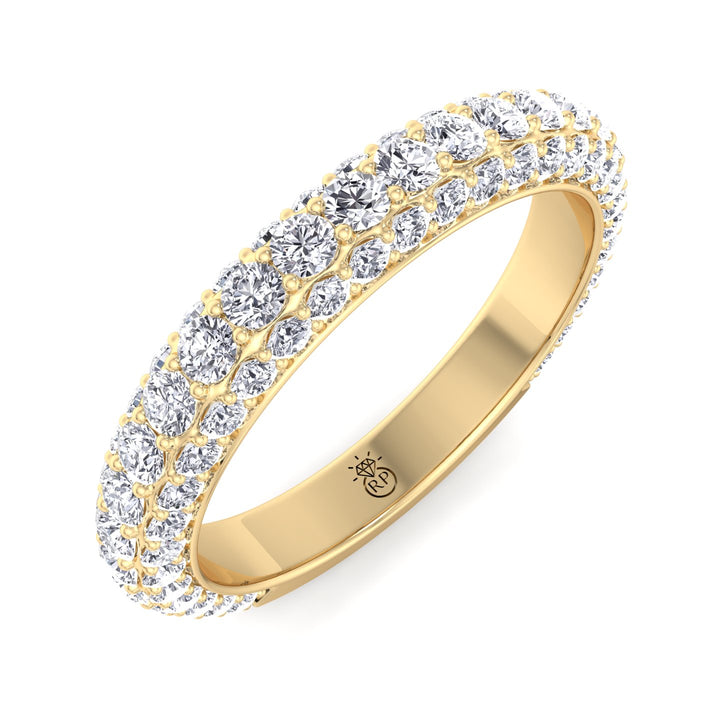 Matching Pave Wedding Band (0.79 CT)