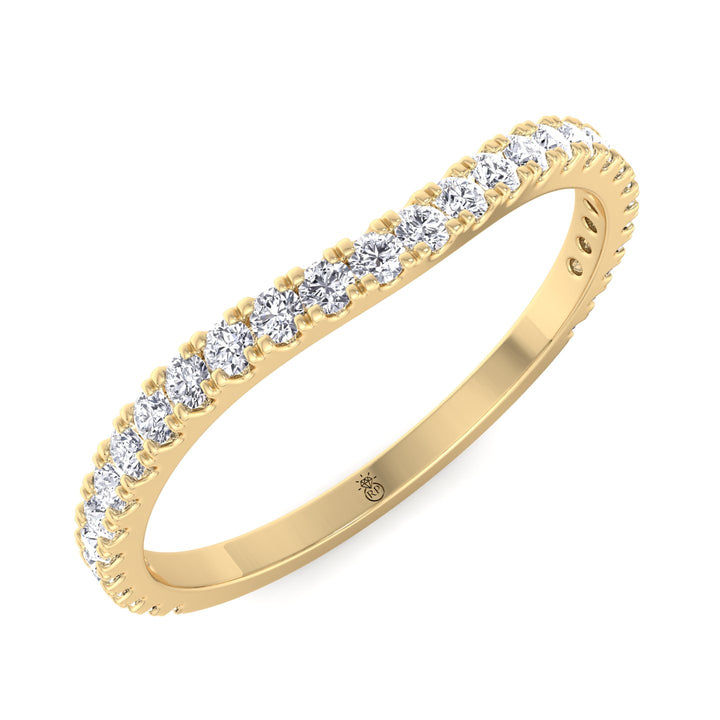 Matching Pave Wedding Band (0.3 CT)