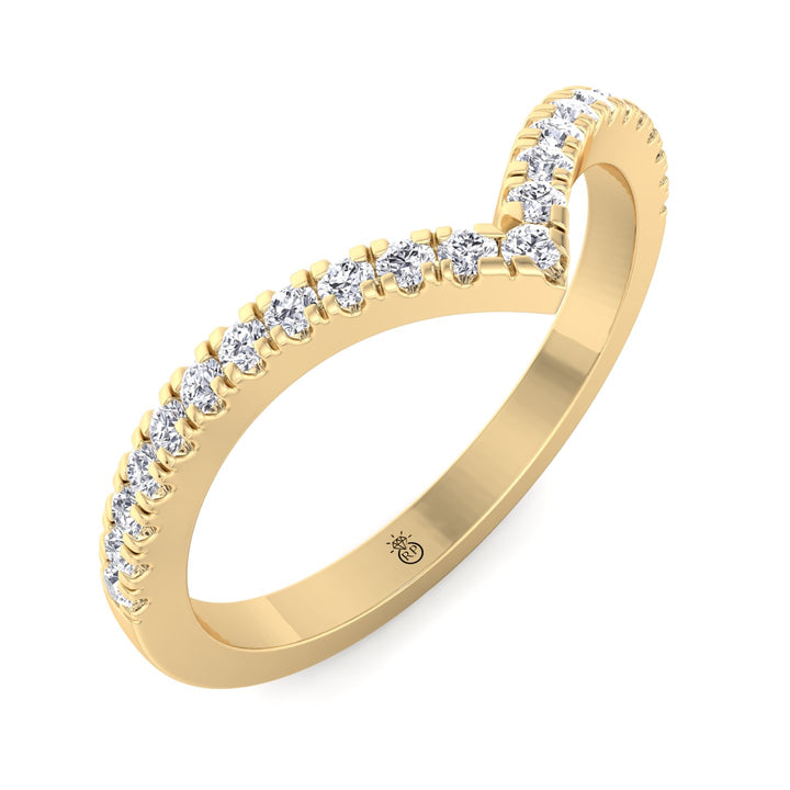Matching Pave Wedding Band (0.17 CT)