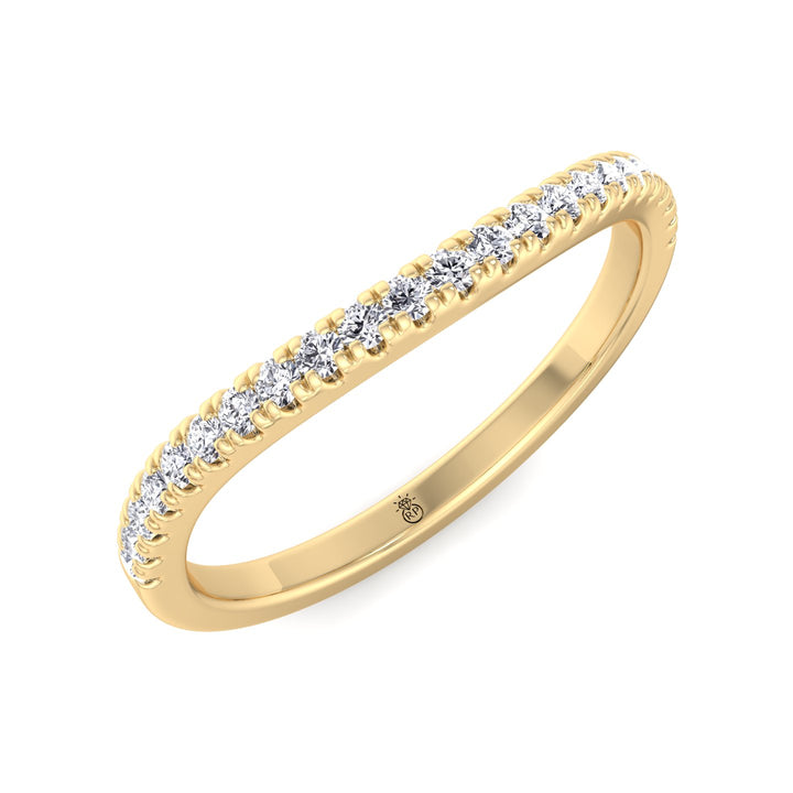 Curved Matching Wedding Band ( 0.28ct T.W) Black
