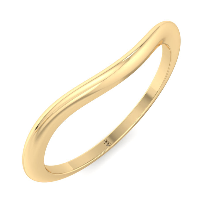 3mm Plain Wedding Band with Curve