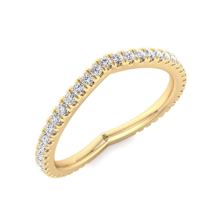 Curved Wedding Band (0.40 CT)