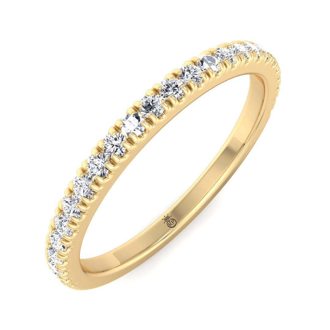 Matching Pave Wedding Band (0.16 CT)