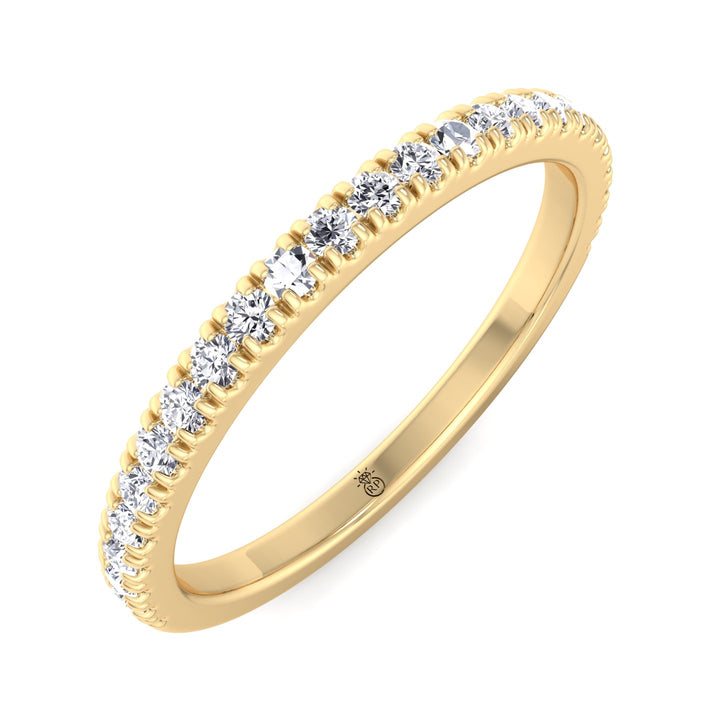 Matching Pave Wedding Band (0.16 CT)
