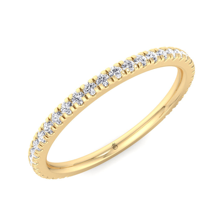Matching Pave Wedding Band (0.34 CT)