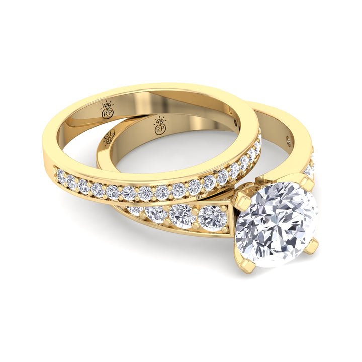Channel Set Wedding Band (0.08 CT)