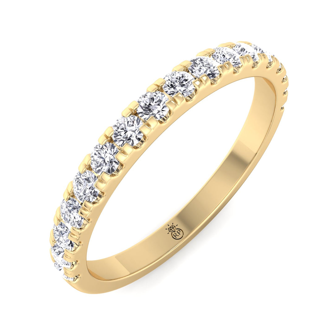 Matching Pave Wedding Band (0.47 CT)