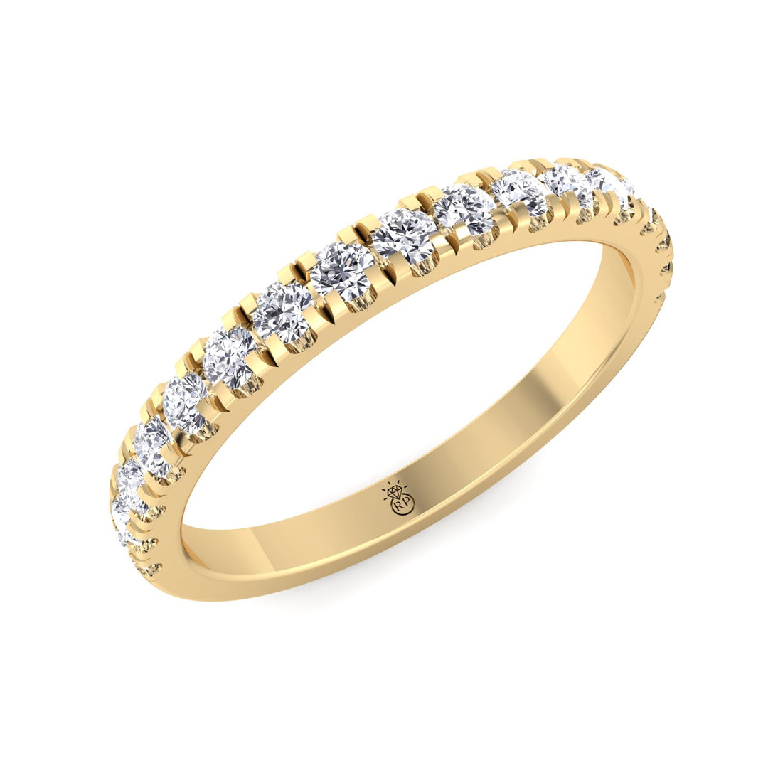 Matching Pave Wedding Band (0.19 CT)