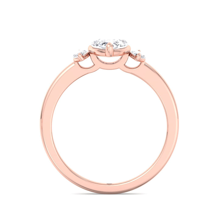 Triple Marquise Cut Engagement Ring