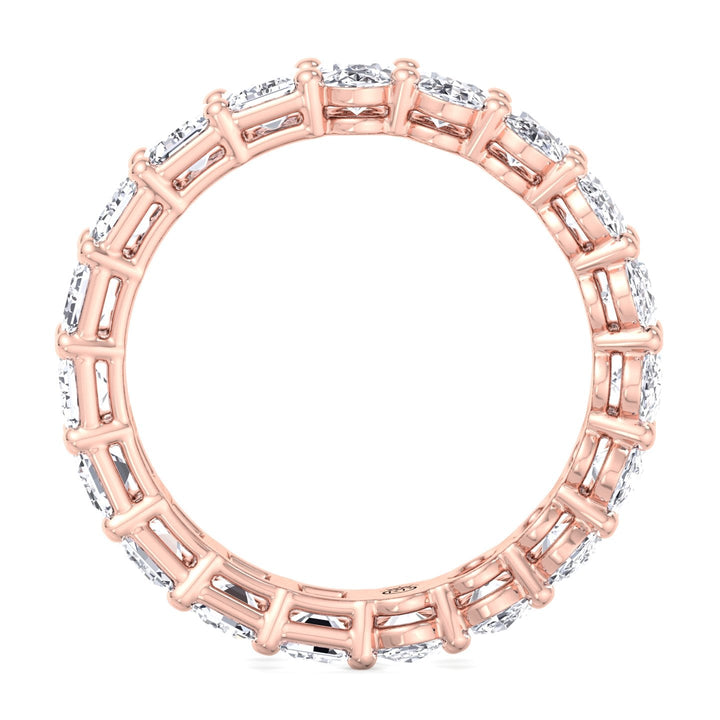 Oval &amp; Emerald Cut Double Shape Eternity Band