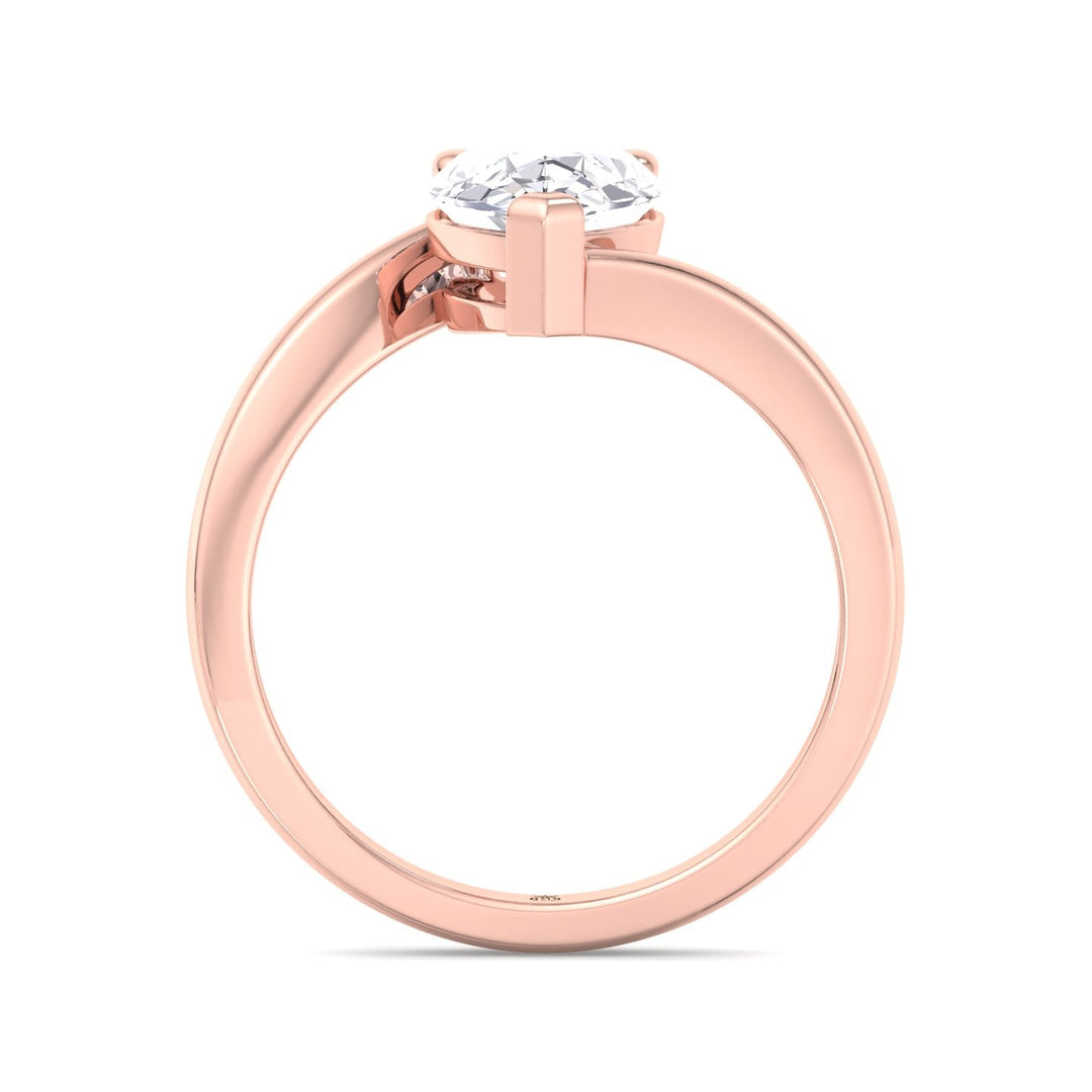 Pear Shape Solitaire Engagement Ring
