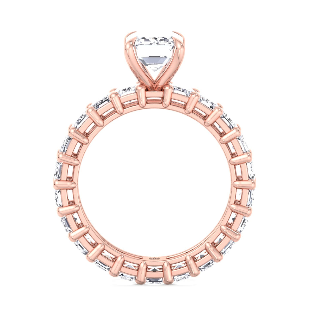 Emerald Cut Eternity Engagement Ring