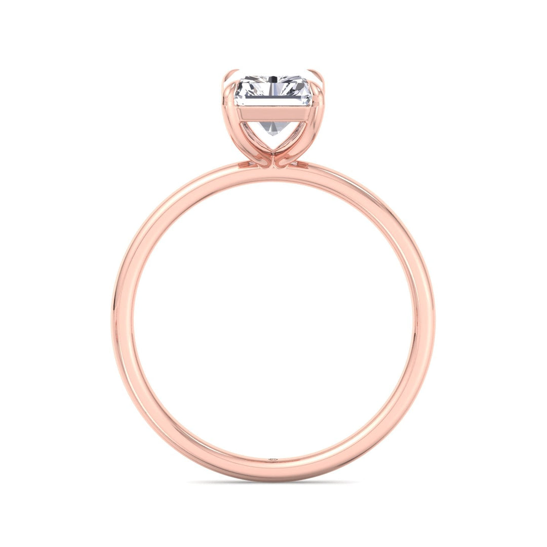 Radiant Cut Solitaire Claw Prong Engagement Ring