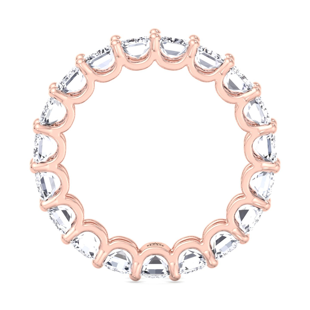 Emerald Cut Eternity Band - U Prong Setting